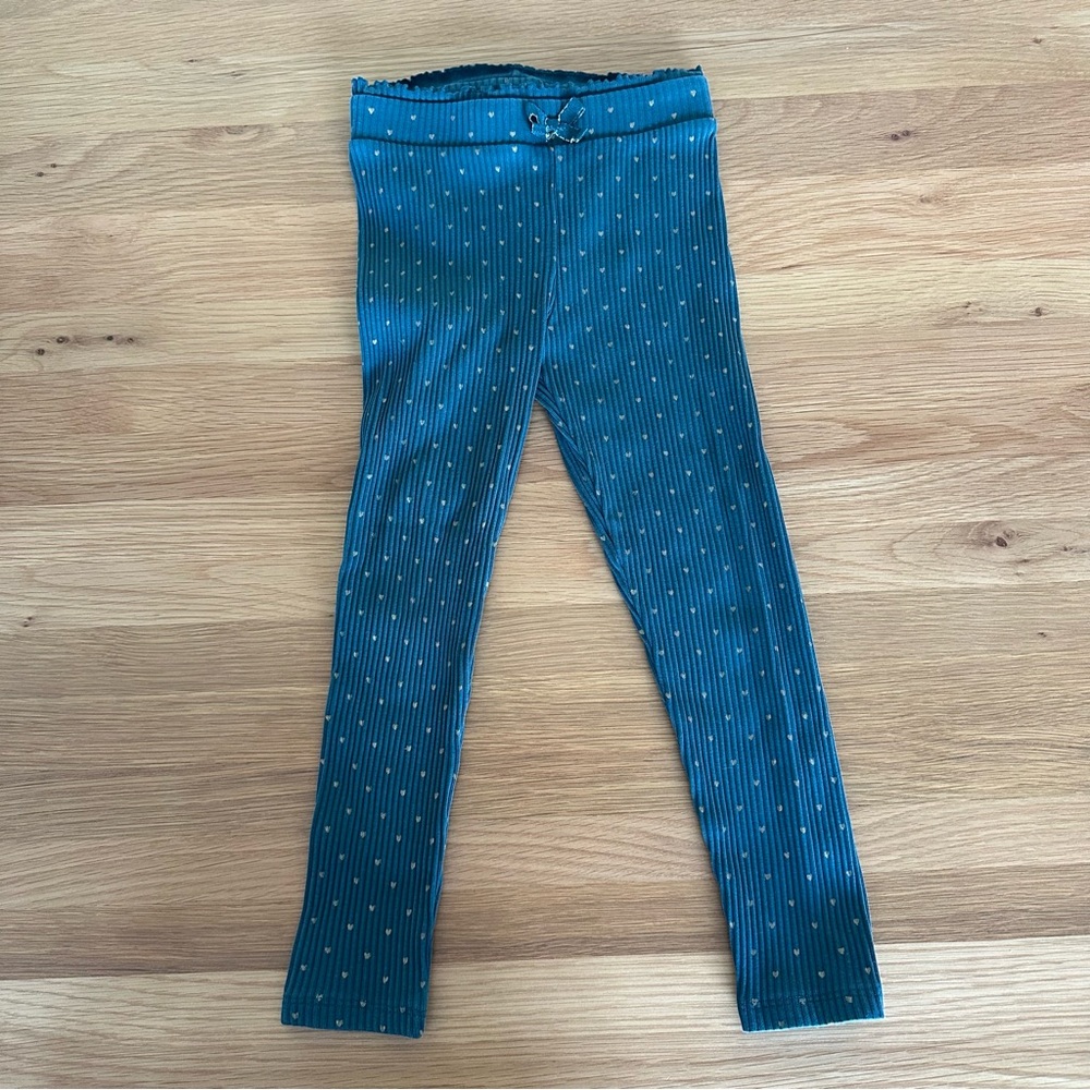 Sergent Major Stylish Green Striped Kids Leggings